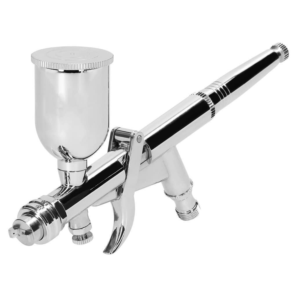 tombbr T217A Kit De Aerógrafo Conjunto De Escova De Ar De 0.5 Mm Com Copos De Fluidos De Pintura 15CC Para Modelo De Car