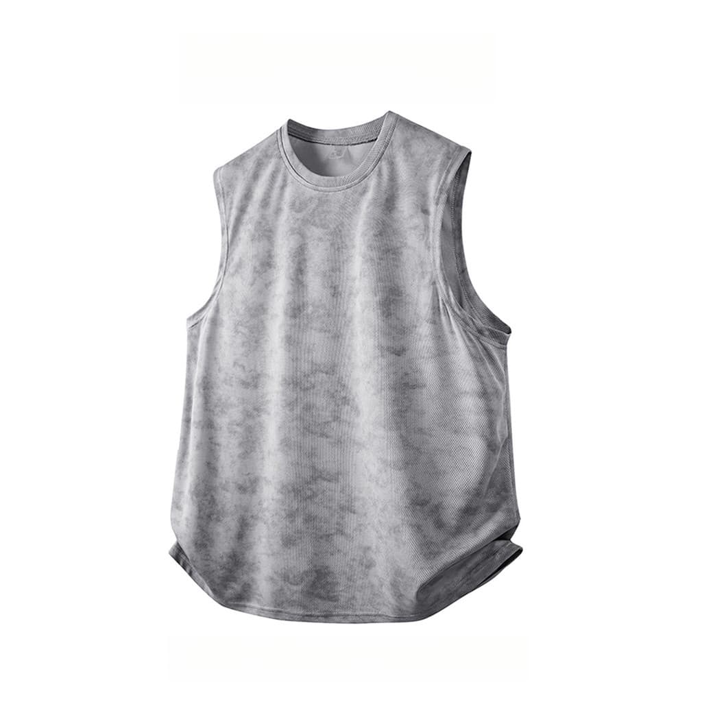 WASSUP PANDA Verão Fitness Sem Mangas Colete De Seda Gelo Masculino Camiseta De Secagem Rápida Esportes Basquete Treinam