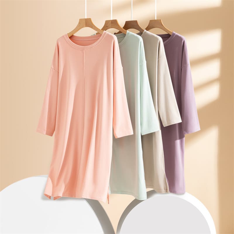 Outono inverno alemão veludo engrossado pijamas senhoras casa usar vestido solto camisola pode usar fora de fundo esqui