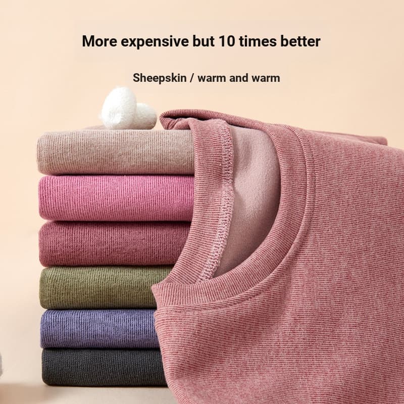 Outono inverno Cashmere camisa de fundo feminino Close-Fitting alemão velo escovado manga comprida camiseta interior rou