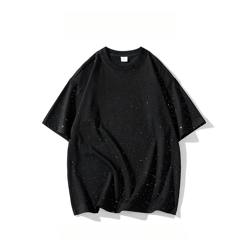 WASSUP PANDA Gypsophila Ice Silk Camiseta de manga curta masculina 2026 verão novo estilo Street Wear solto meia manga T