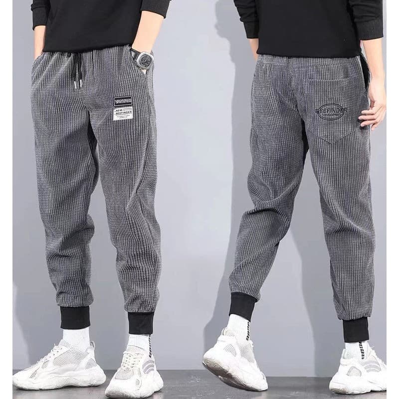 Calças casuais masculinas calças de veludo soltas primavera outono estilo calças de veludo inverno forro de lã calças es