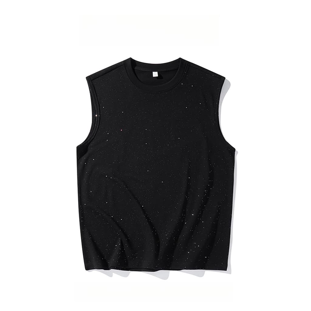 WASSUP PANDA Verão Sem Mangas Colete Esportivo De Seda Gelo Masculino Solto Casual Treinamento De Fitness Camiseta De Ba