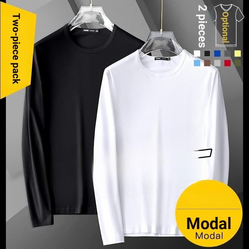 Camiseta de manga comprida de seda gelo masculina verão fino roupas de outono de secagem rápida Material escorregadio so
