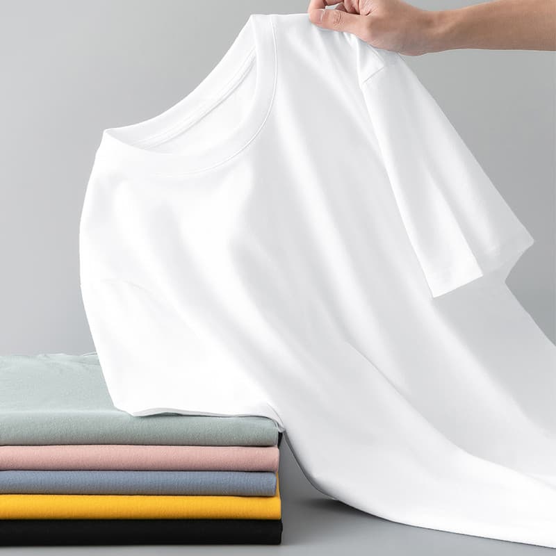 Pedido Original cauda bens camiseta de manga curta masculino feminino estilo básico roupas de cor sólida meia manga Bott