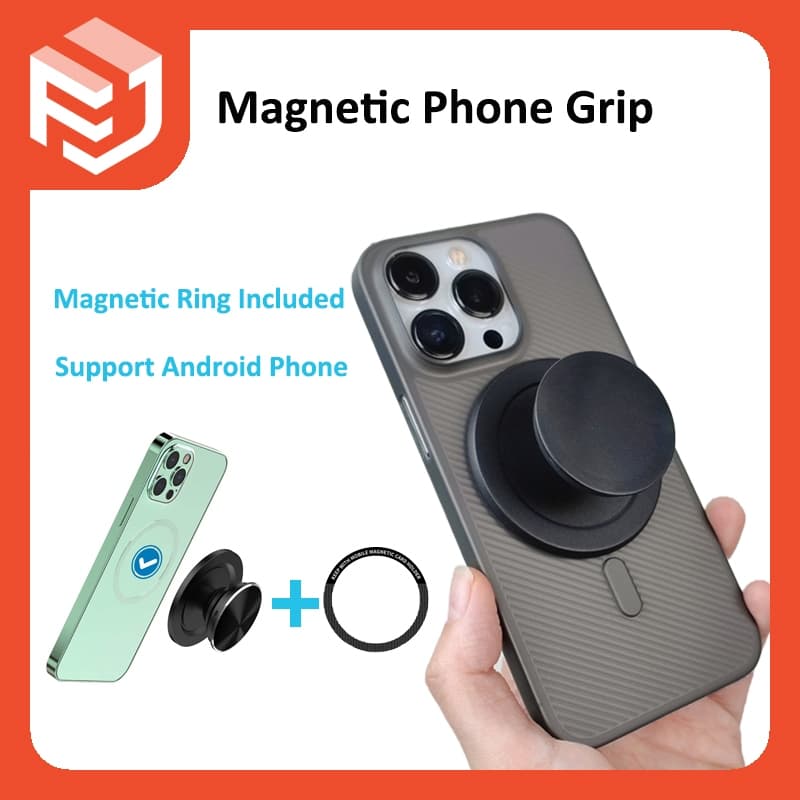 Punho Magnético Do Telefone Com Parte Superior Trocável Para Telefones Tablets Suporte Ajustável Celular