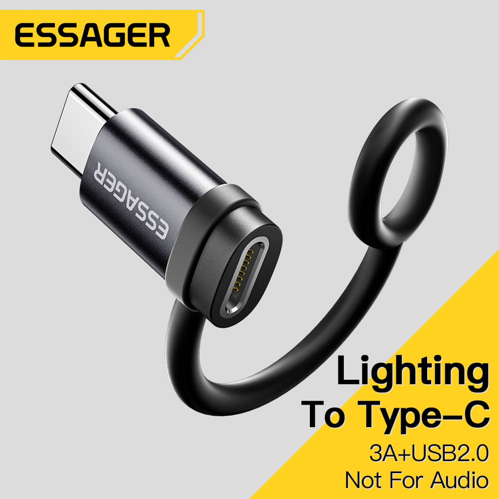 Essager Adaptador IOS Para USB C 3A Carregamento Rápido OTG para iPhone Pro Tipo C Para L Conector iPhone Conversor OTG
