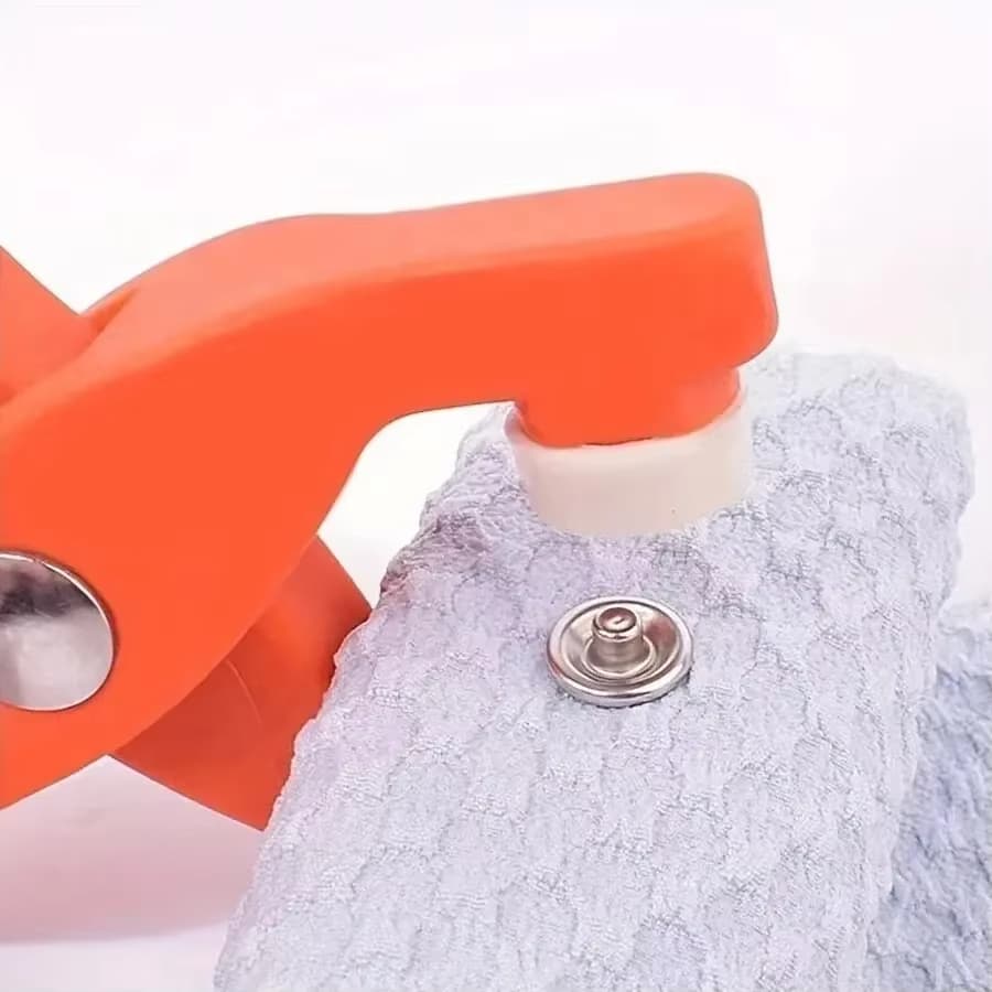 Conjunto de 50 ferramentas de alicate trendy com botões de pressão metálicos de cinco garras para instalação de roupas -