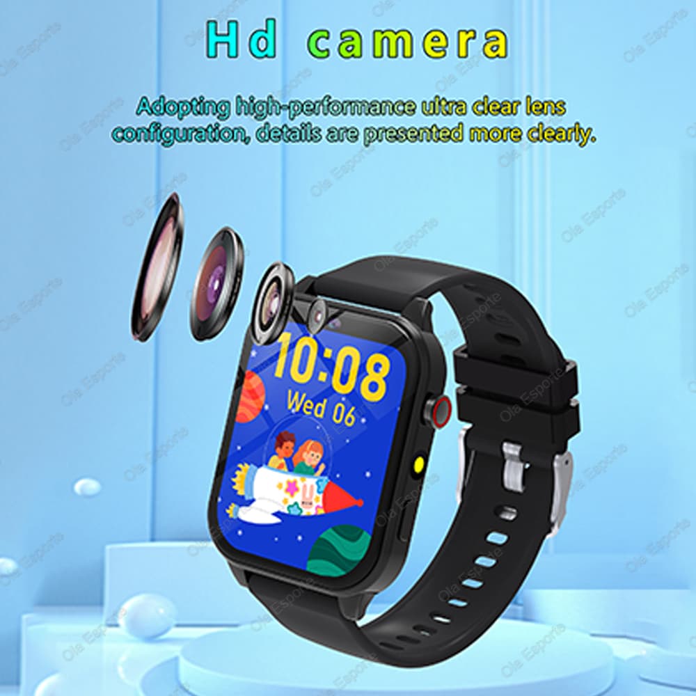 Crianças Estudo Smartwatch HD Câmera Jogos Lanterna Monitoramento Do Sono Alarme Calculadora Presente De Aniversário Par