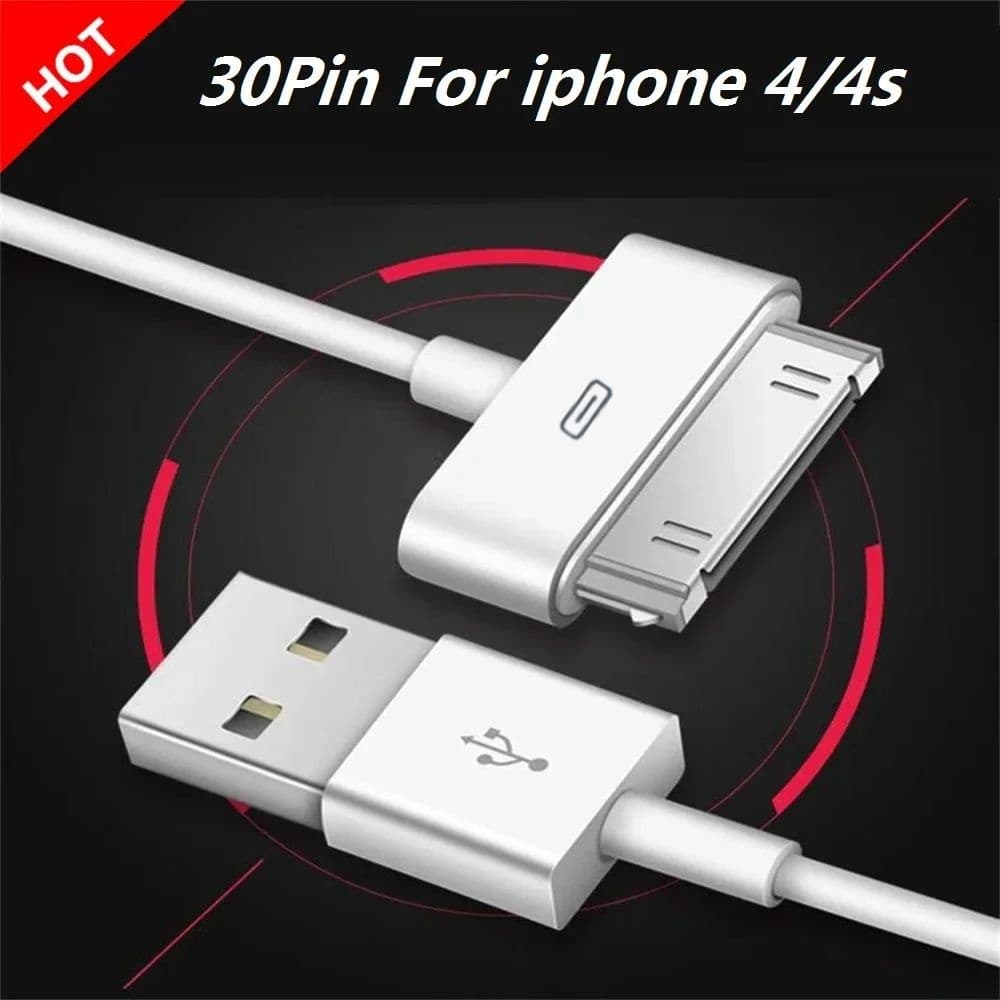 Usb Para IPhone 4 4s 3G 3GS iPad 1 2 3 iPod Adaptador Acessórios Nano Toque Carregamento Cabo De Dados Carregador