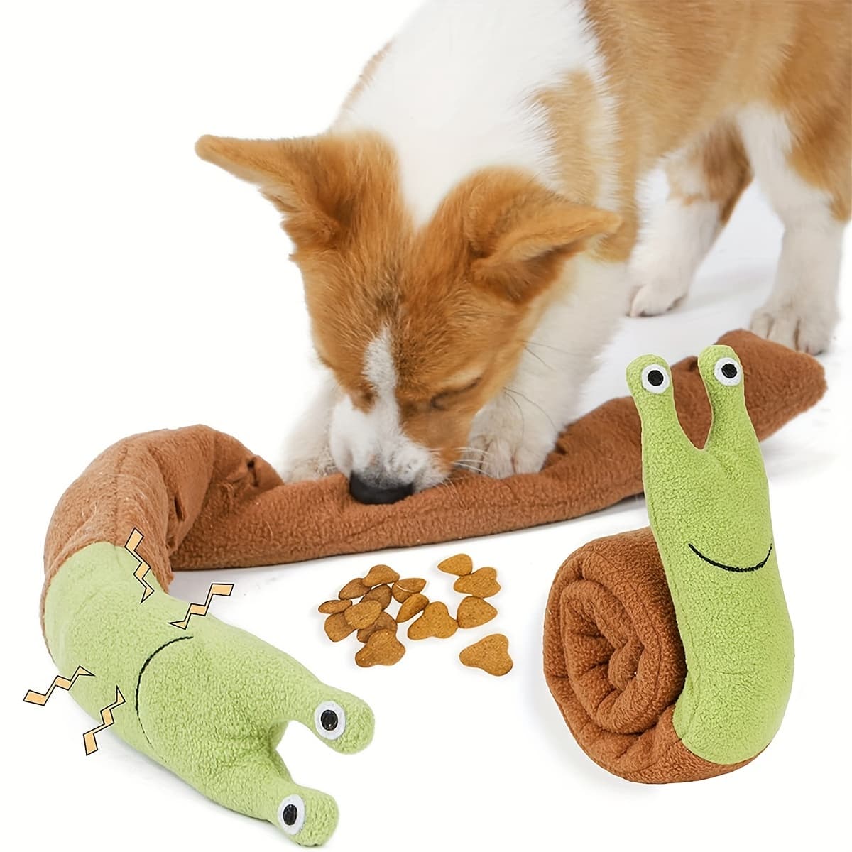 Brinquedos para Cães Snuffle, Brinquedo de Busca por Sniffles em Caracol - Brinquedos Interativos para Filhotes,