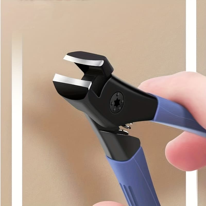 Alicate de Unha de Aço Inoxidável com Mandíbula Larga, Cortador de Unhas de Pé, Ideal para Unhas Grossas e Duras.