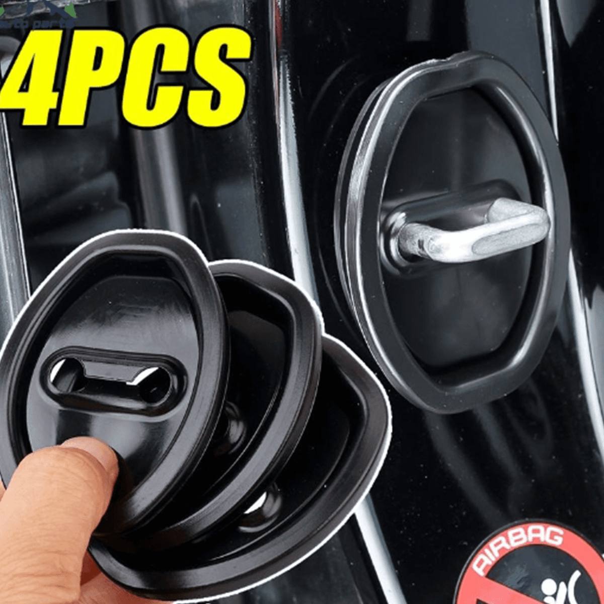 4 Pçs Fechadura Da Porta Do Carro Amortecedor Almofada Proteção Contra Acidentes Selo Guarda Plug Silicone Crash Protect