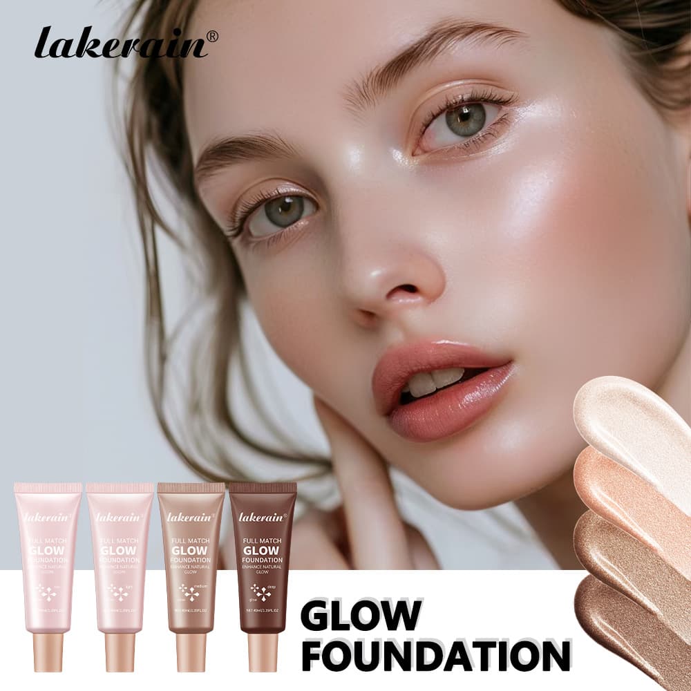 Novo Lakerain Liquid Glow Base Glossy Melhorador de Brilho Corretivo Base à Prova d'Água