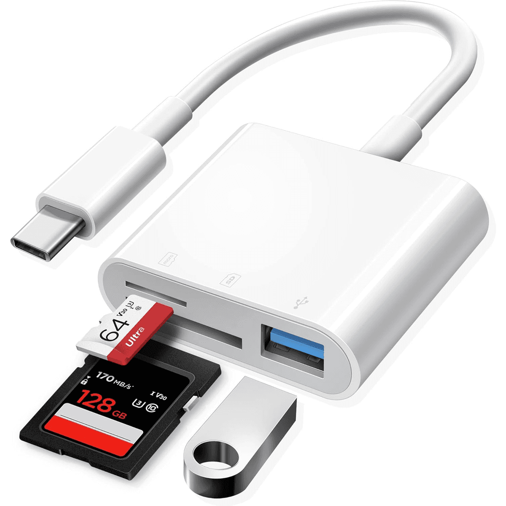 Adaptador De Leitor De Cartão 3 Em 1 Type C TF SD OTG USB USB2.0 Para Xiaomi Macbook Ty Pec Hub