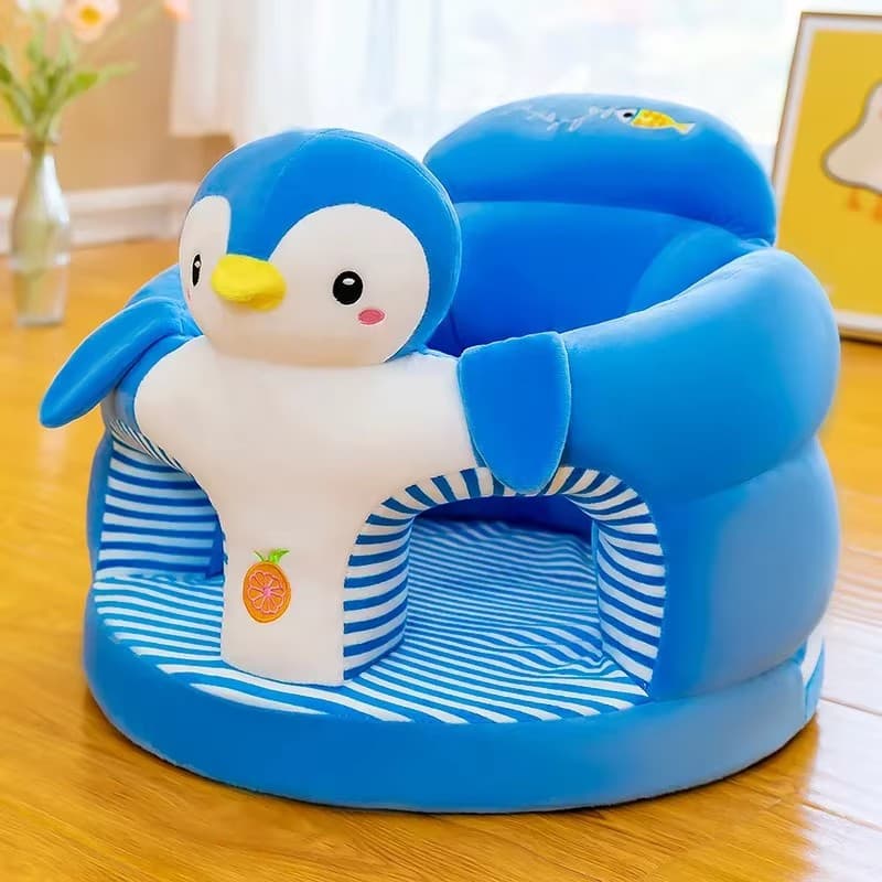 Capa de sofá para bebê: cadeira de pelúcia para sentar, alimentar e ninho confortável - lavável e sem enchimento.