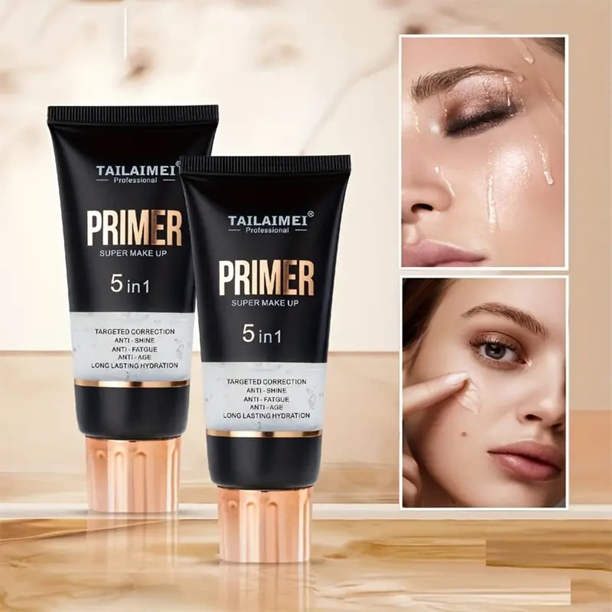 Isolamento Maquiagem Primer Primer Hidratante Duradouro Hidratante Invisível Poros Gel Maquiagem Primer