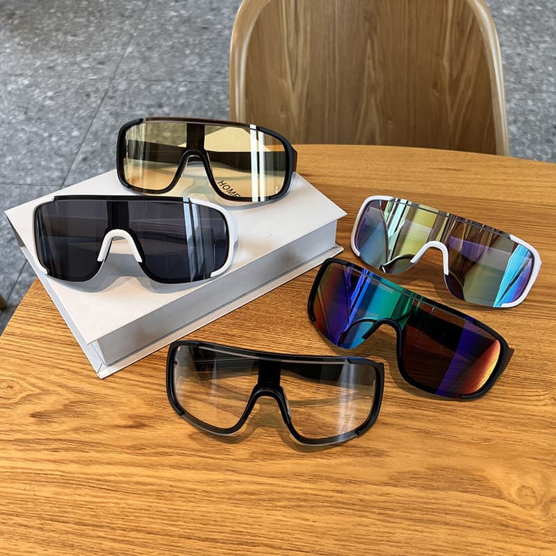 Óculos UV400 Unissex para Ciclismo e Motociclismo com Armação Oversized para Proteção contra o Vento