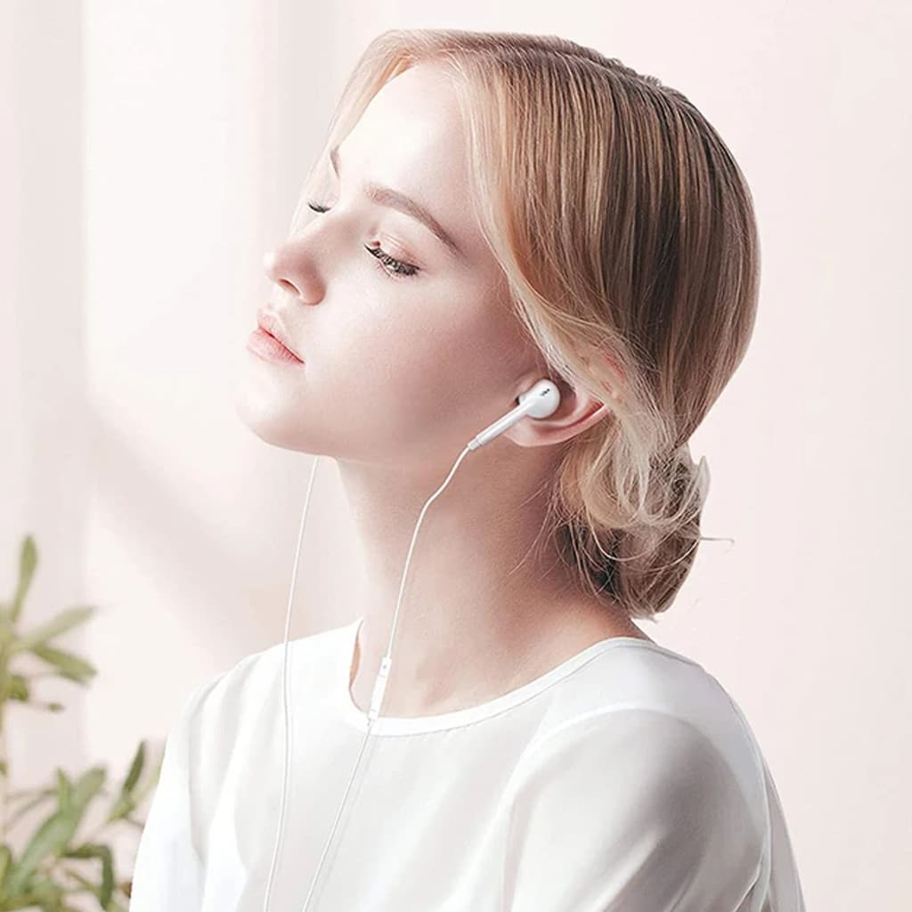 UP19 Tipo-C Fone De Ouvido Com Fio Clássico Meio Intra-Auricular Digital Controle Inferior Fones Semi-In-Ear Do Telefone