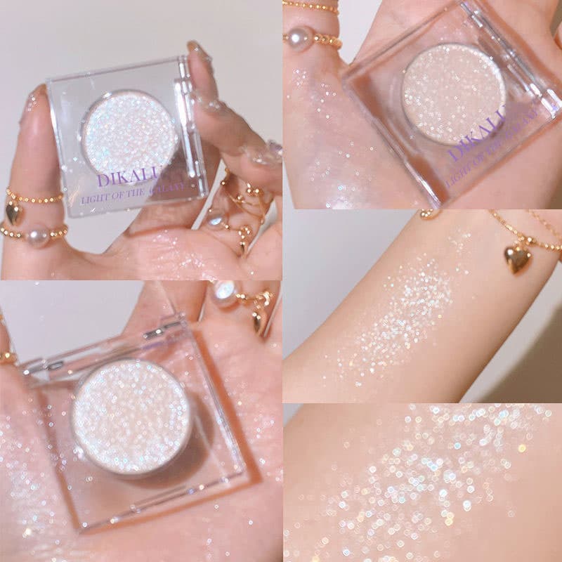 Paleta De Sombras DIKALU Galaxy Glitter Highlight Para Maquiagem-Brilho Cintilante De Cor Única