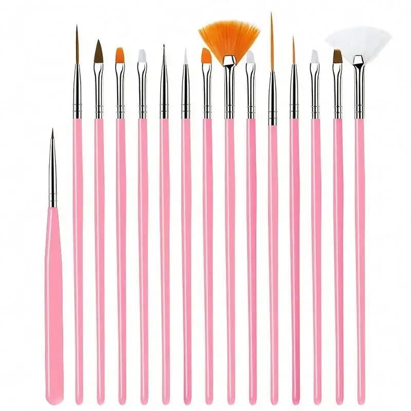 Novo Conjunto de 15 Pincéis de Pintura Fina com Detalhes - Pincéis para Pintura de Miniaturas e Arte - Acrílico,