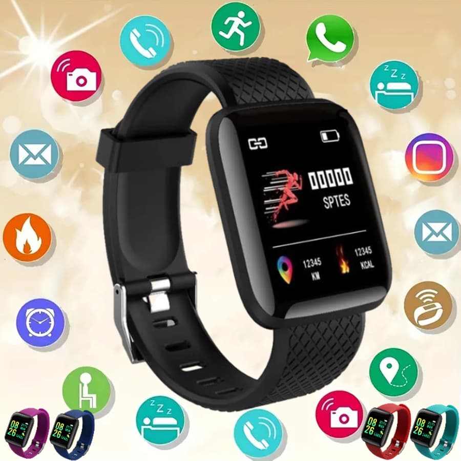 116plus Smartwatch Bluetooth Sport Pulseira Rastreadora De Fitness Sem Fio Para Homens