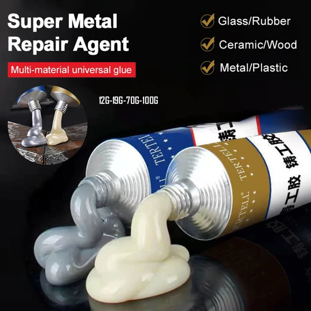 Adesivo De Reparo Mágico-19G/70G/100G Ferro Fundido AB Resistente Ao Calor Para Solda A Frio De Metal-Ideal Reparos DIY