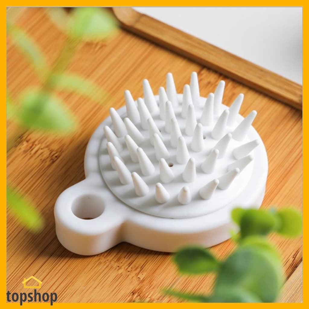 Silicone Couro Cabeludo Massageador Shampoo Escova Limpeza Pente Cabeça Esfrega