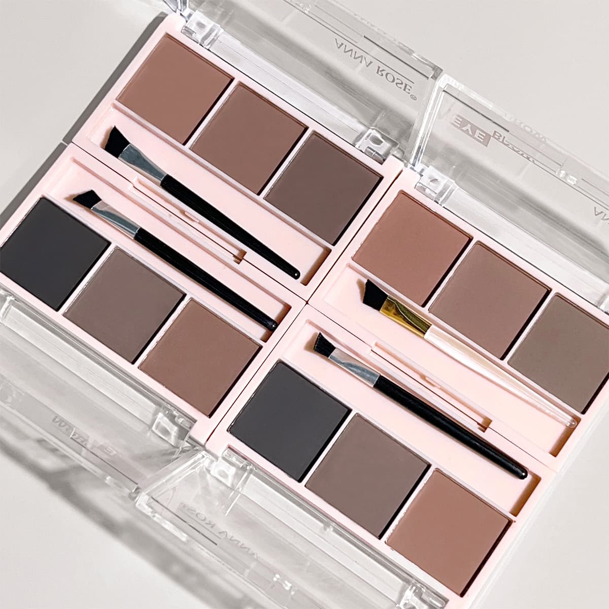 Novo Kit de Pó para Sobrancelhas em 3D - 3 Cores, À Prova de Manchas, Inclui Pincel, Maquiagem para Todos os Tipos de