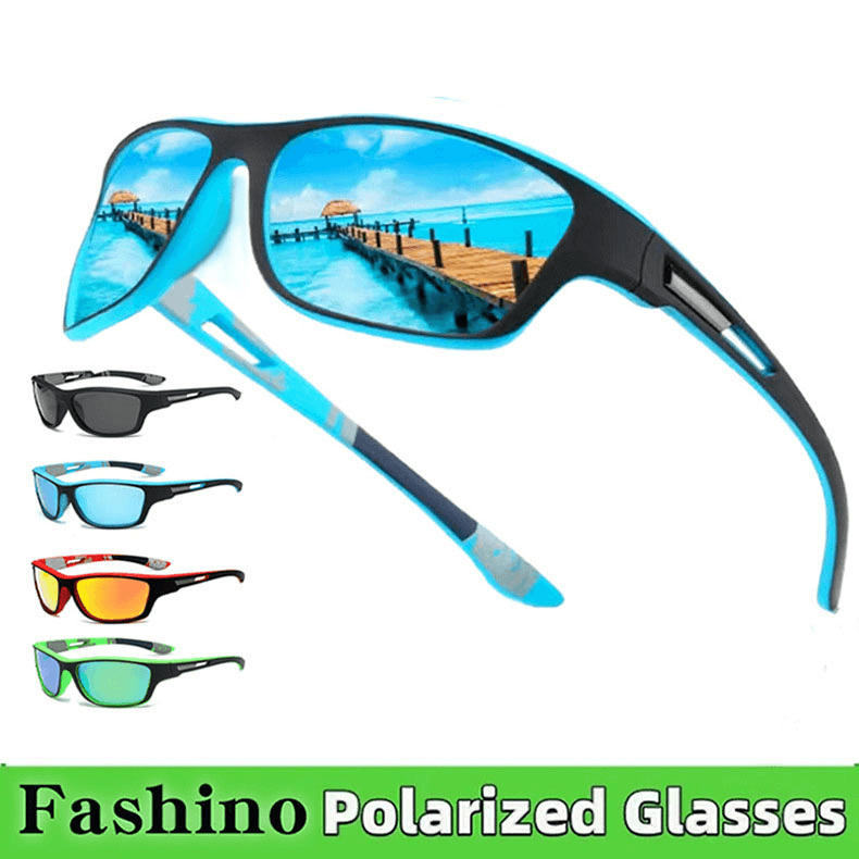 Óculos De Sol Esportivos Unissex Da Moda – Lentes De Filme Colorido Polarizados À Prova De Vento Para Ciclismo/Caminhada