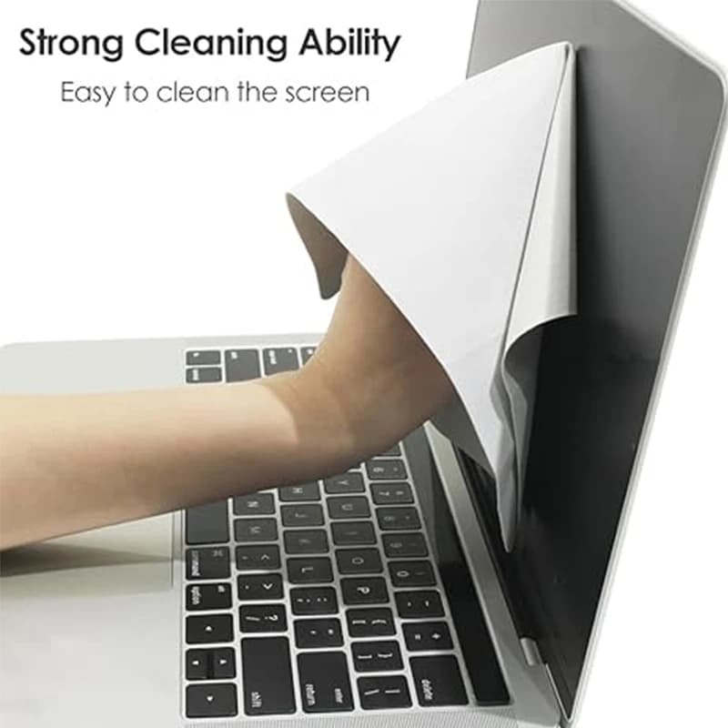 Novo Limpador de Tela para Laptop - Capa de Microfibra para Teclado, Cobertura Protetora, Pano de Limpeza para MacBook.