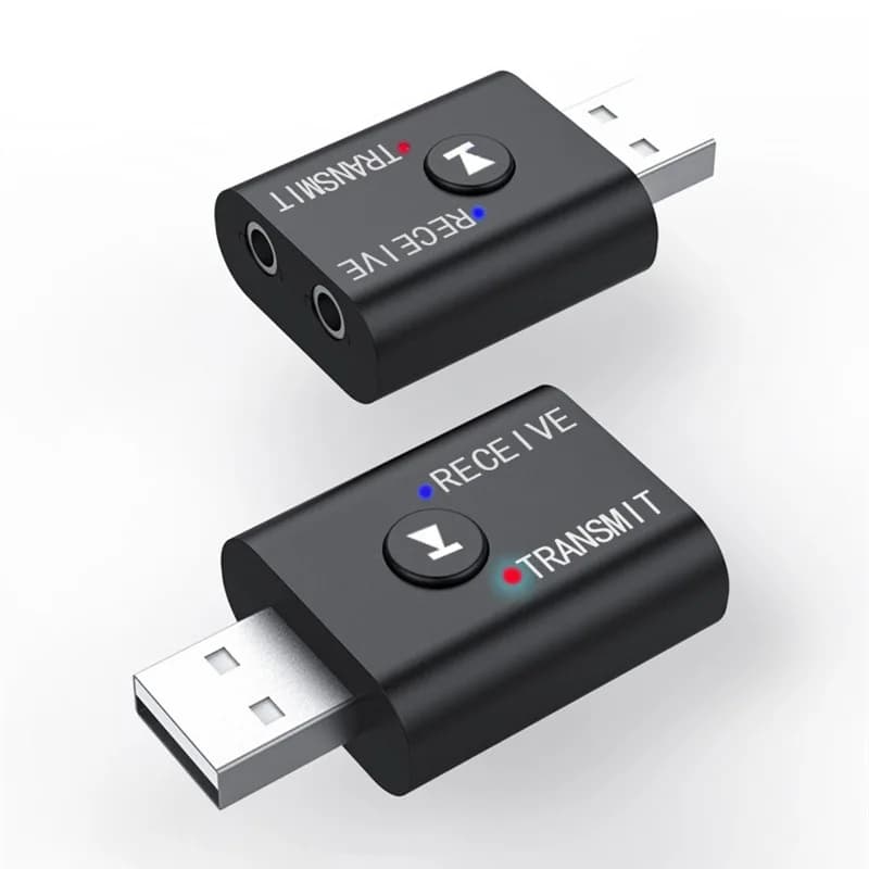 Novo Receptor Transmissor de Áudio Bluetooth 5.0 Adaptador Sem Fio 3.5MM AUX RCA USB para Kit de Carro e Alto-falante