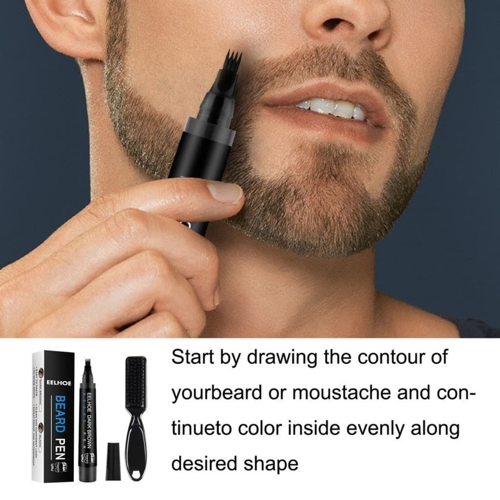 Novo Kit de Caneta Preenchimento de Barba À Prova D'Água / Reparação de Forma de Barba Masculina / Melhora de Cabelo à