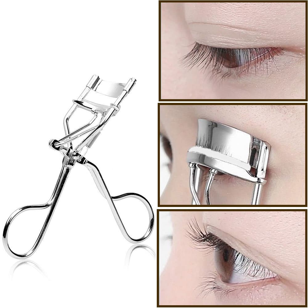 Modelador De Cílios De Aço Inoxidável , Durável , Poderoso , Postiços , Tira De Silicone , Maquiagem Para Iniciantes , F