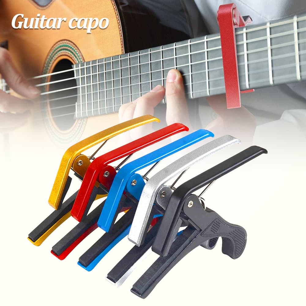 Captador de Alumínio para Violões Acústicos e Elétricos, Baixo e Ukulele, Presilha de Troca Rápida