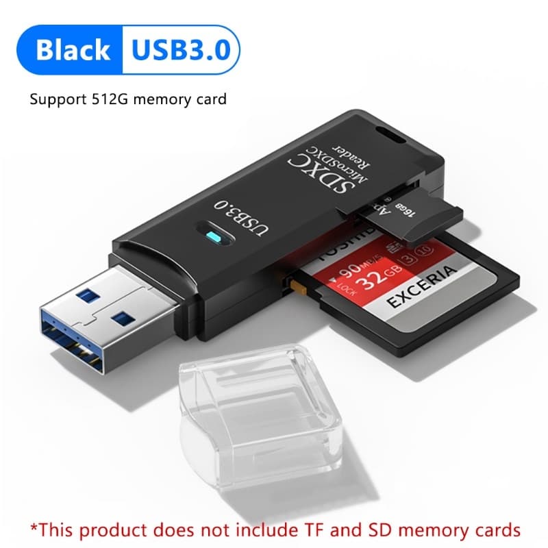 Leitor de Cartão SD Micro USB Adaptador de Leitura de Cartão de Memória Alta Velocidade 2 em 1 para Telefone PC Laptop