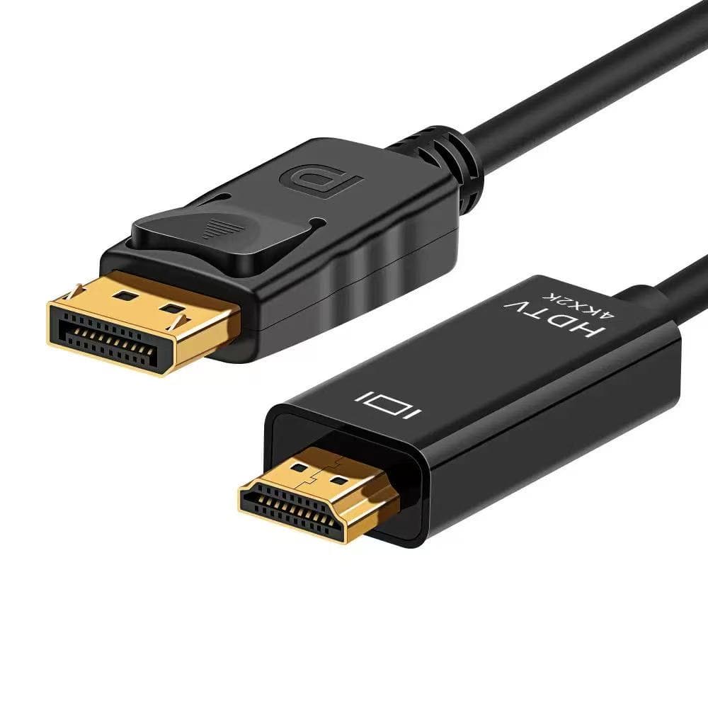 1.8m 4K DisplayPort Para HDMI Adaptador De Cabo HD Áudio Vídeo Computador Portátil TV Monitor