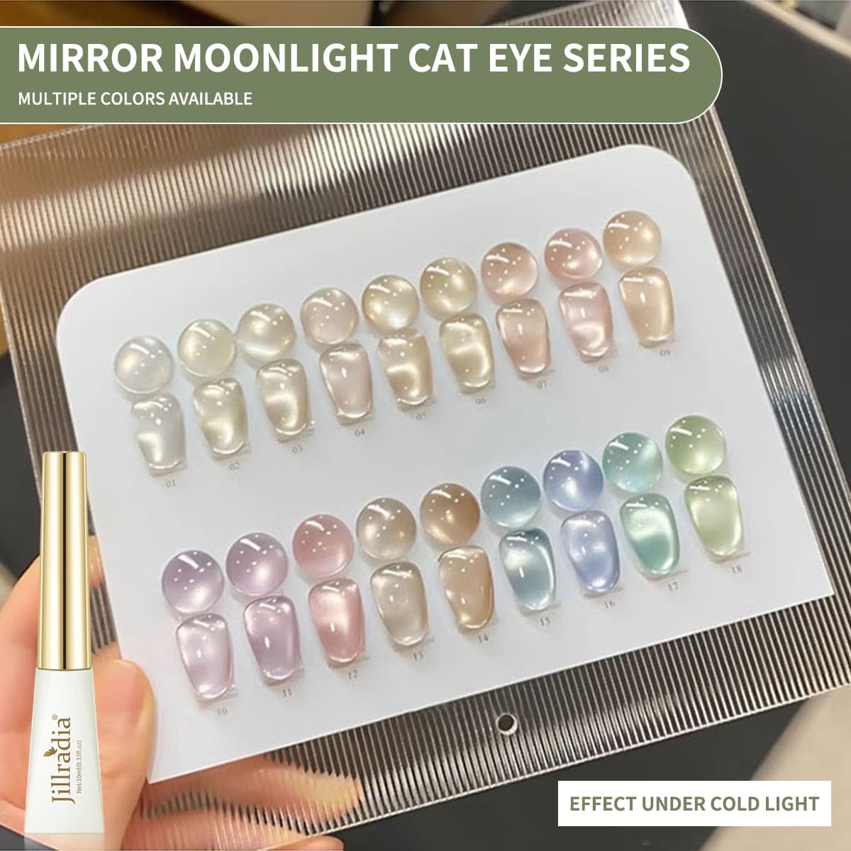 1Pc 10Ml 18 Cores Espelho Moonlight Cat Eye Gel Polidor Magnético UV LED Nail Art Gift Kit