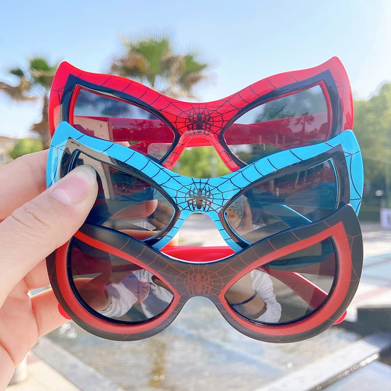Óculos De Sol Infantis Spider Design Com Proteção Uv Para Meninos E Meninas