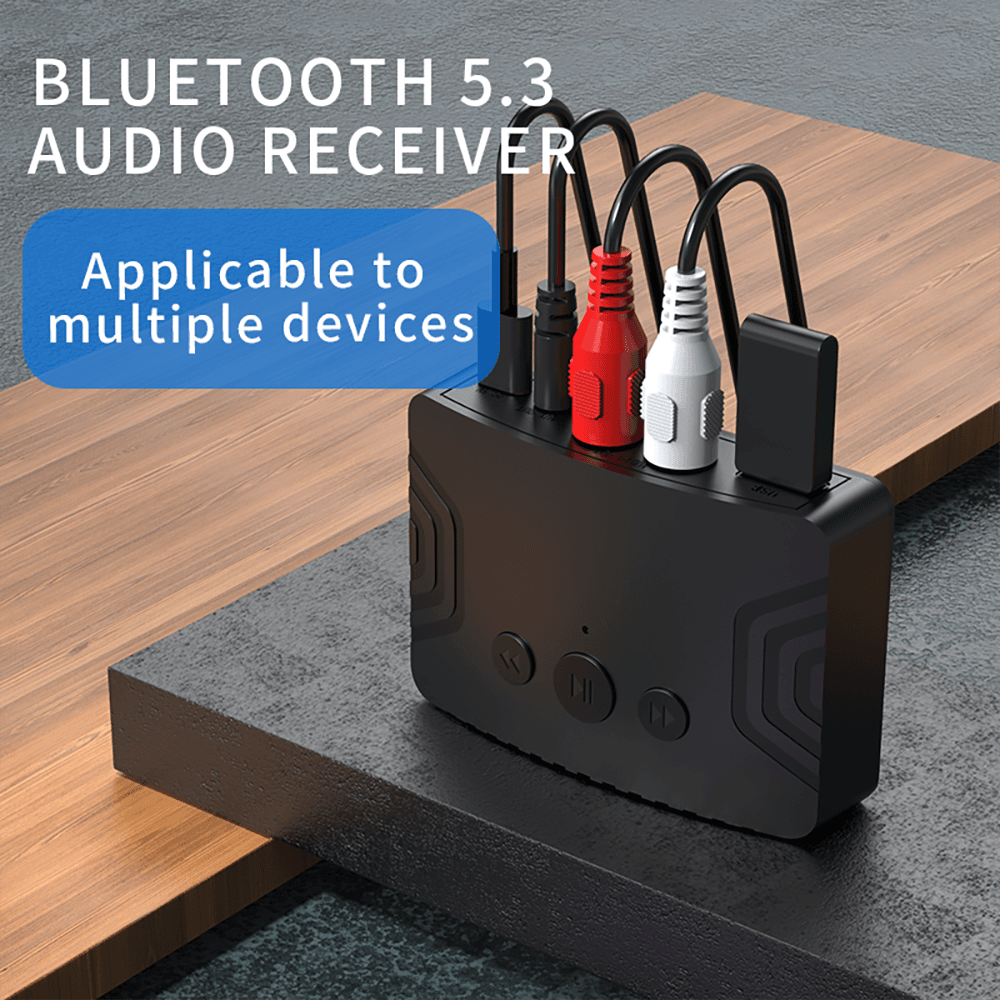 Novo receptor de áudio Bluetooth para som estéreo doméstico 3,5 mm auxiliar jogador de música sem fio com adaptador