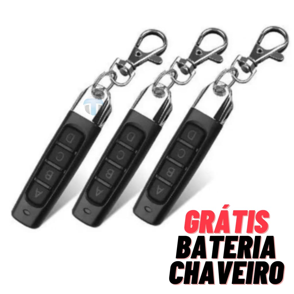 Controle Eletrônico Universal de Portão 433MHz | Bateria Inclusa | Pronto para Uso | PPA Garen IPEC JFL