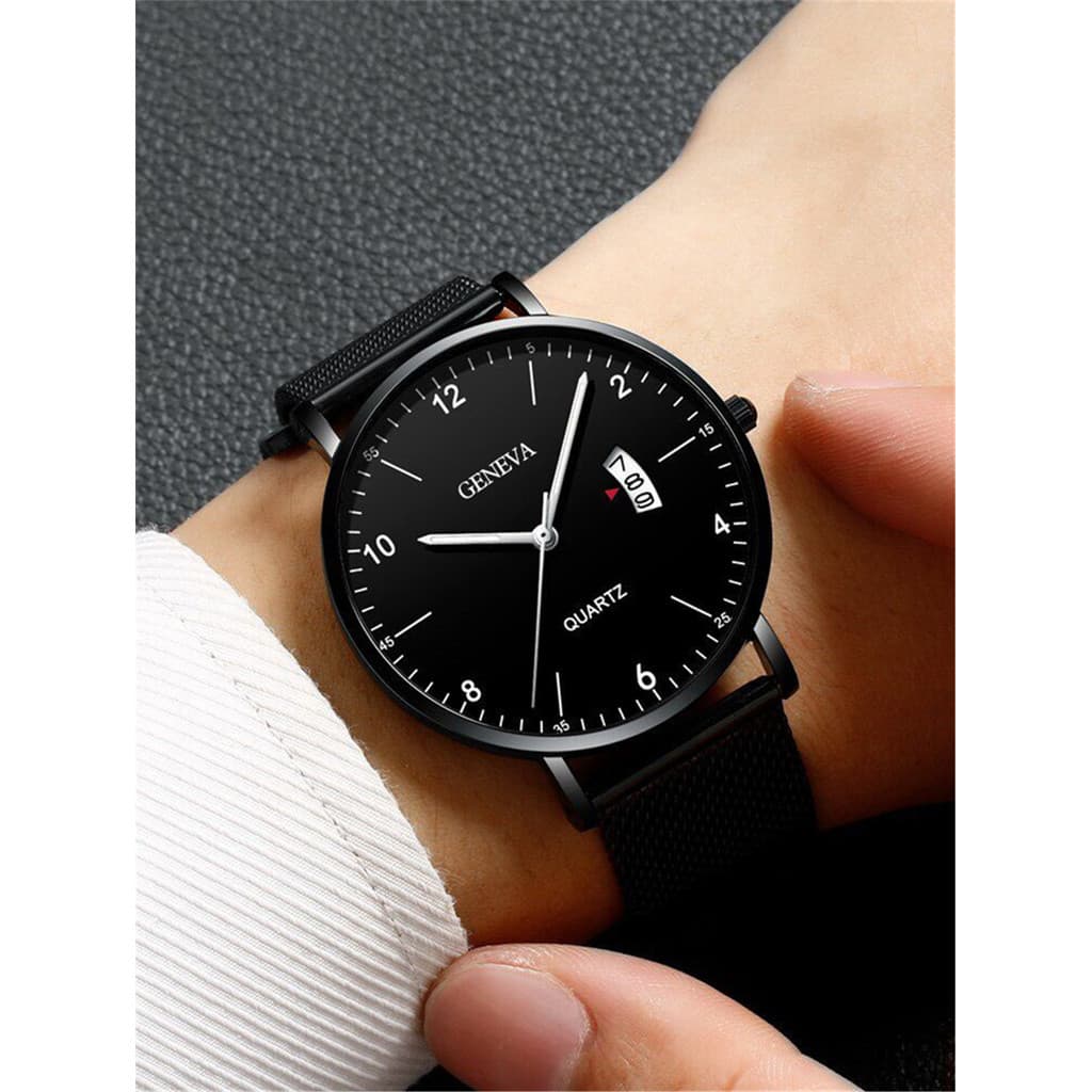 Relógio De Quartzo Novo Design Coreano Masculino Versátil Para Uso Diário