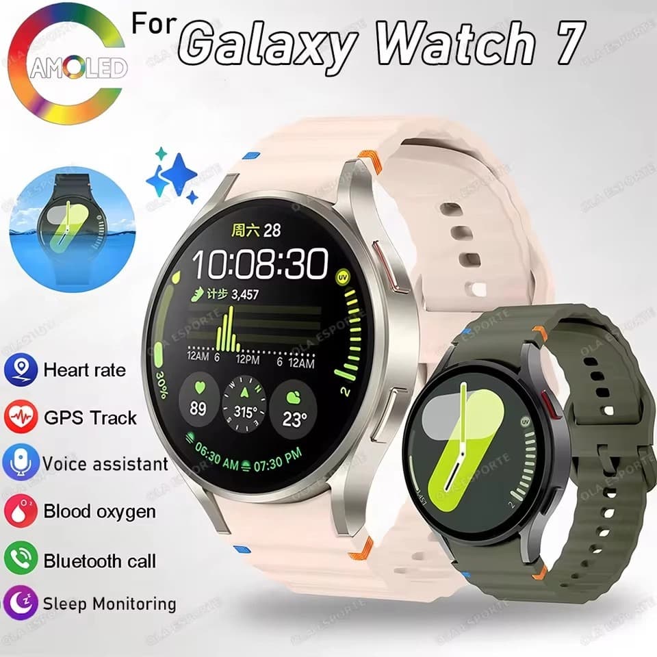 Novo Smartwatch Relógio Inteligente 2025 Para Samsung Galaxy Watch 7 Mini Monitor De Saúde Chamada Voz GPS Rastreador Es