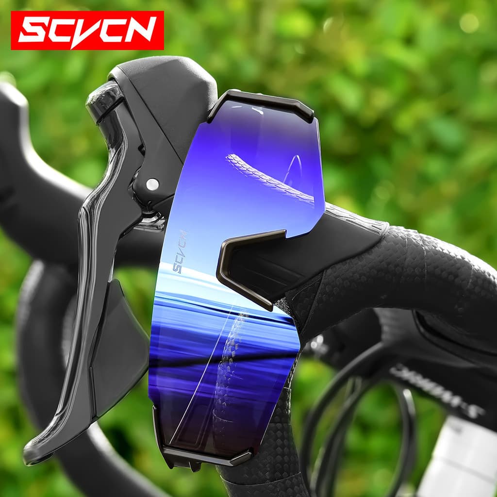 Óculos de Sol Para Ciclismo Masculinos Scvcn UV400 - Estilo, Proteção e Conforto para Pedalar
