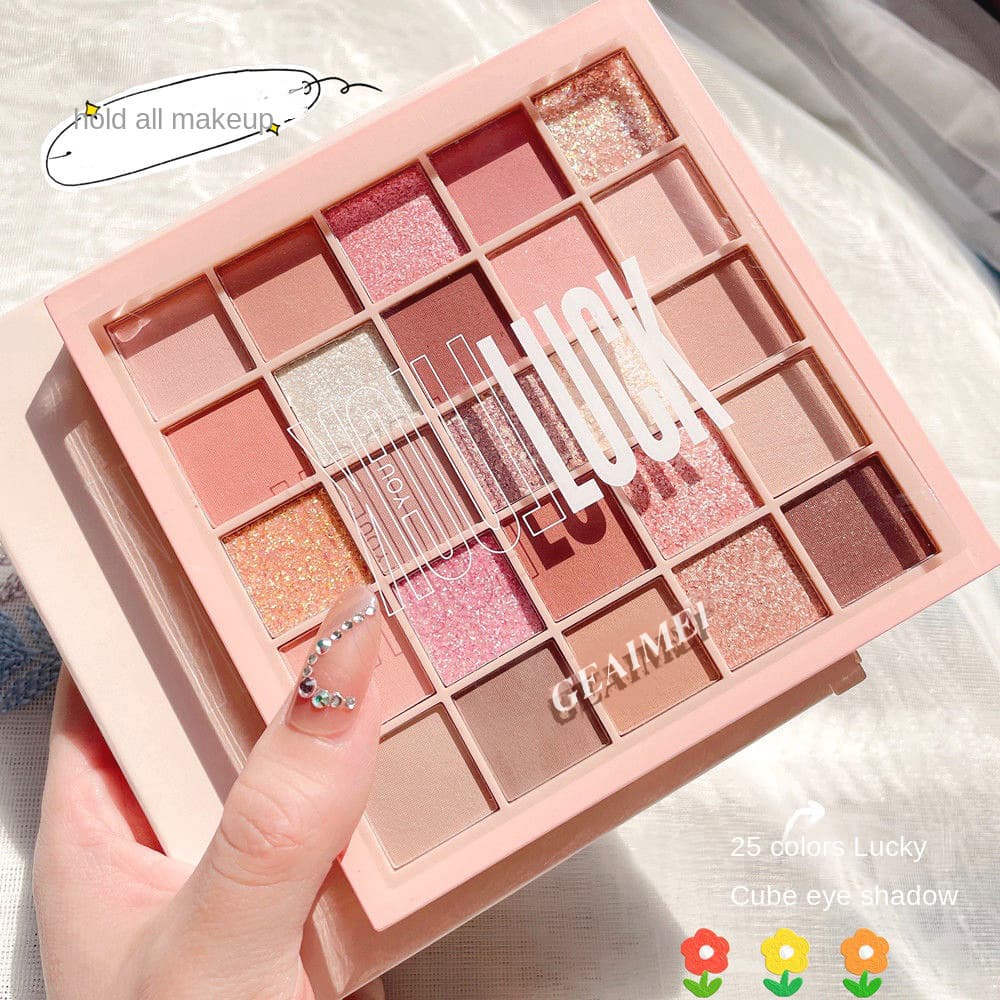 Paleta De Sombras Minimalista De 25 Cores-Tons Foscos E De Pérola De Baixa Saturação