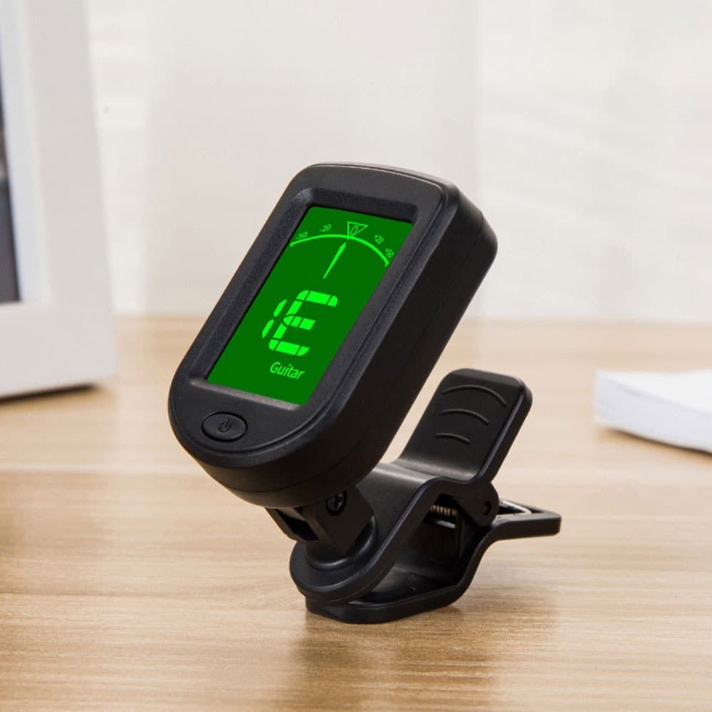JT-02 Clip-On Afinador De Guitarra Eletrônico Tom Digital Para Baixo Elétrico Violino Ukulele Universal Rotativo Sensíve