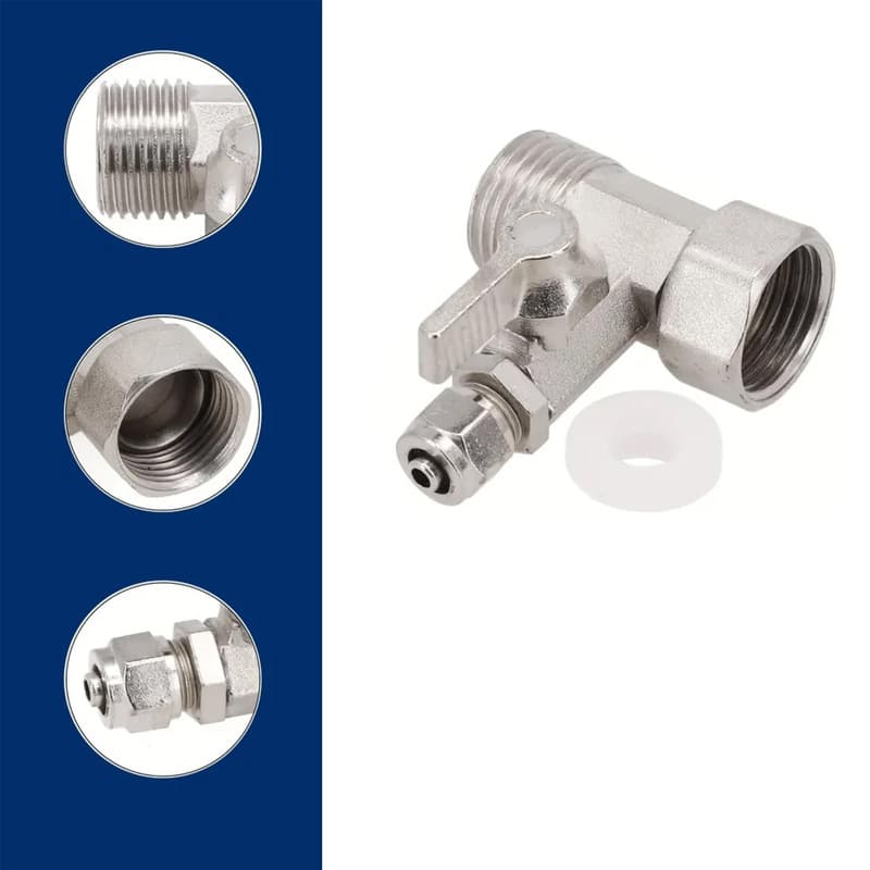 Purificador de Água Entrada Chave de Três Vias Torneira Universal Acessórios da Válvula