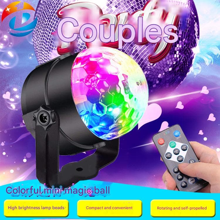 Luz De Projeção De Bola De Discoteca-Lâmpada Mágica De Cristal USB Para Karaokê , Festas E Decoração De Férias