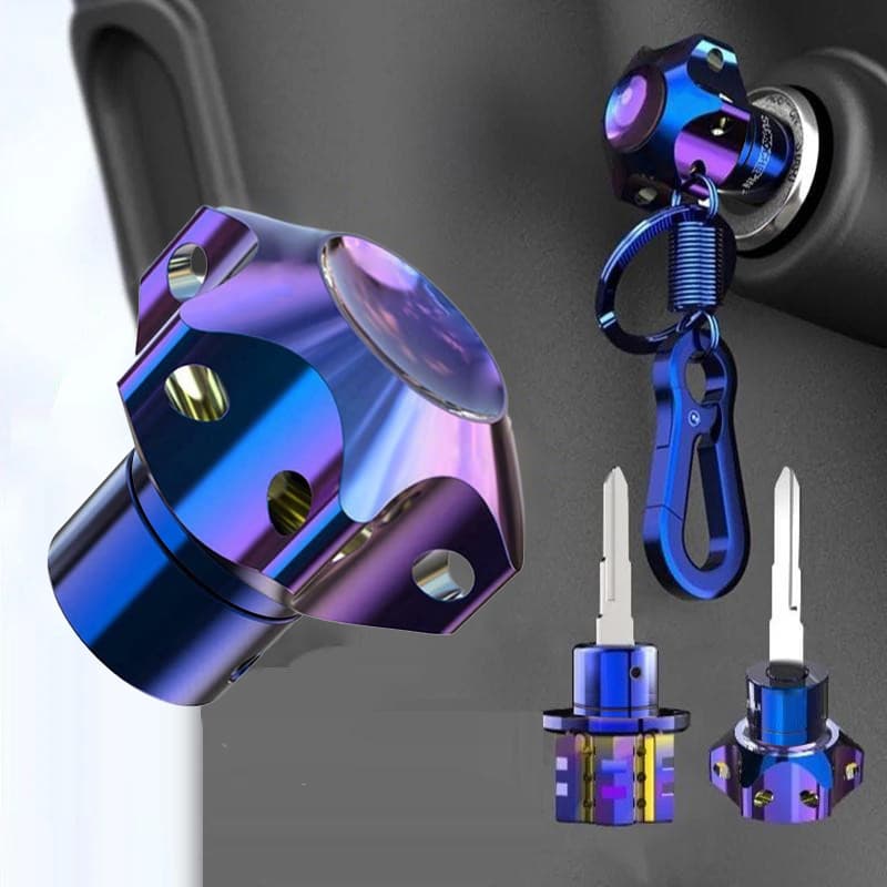 Novo Suporte para Chave de Motocicleta Universal - Chaveiros Decorativos para Cabeça de Chave de Motocicleta