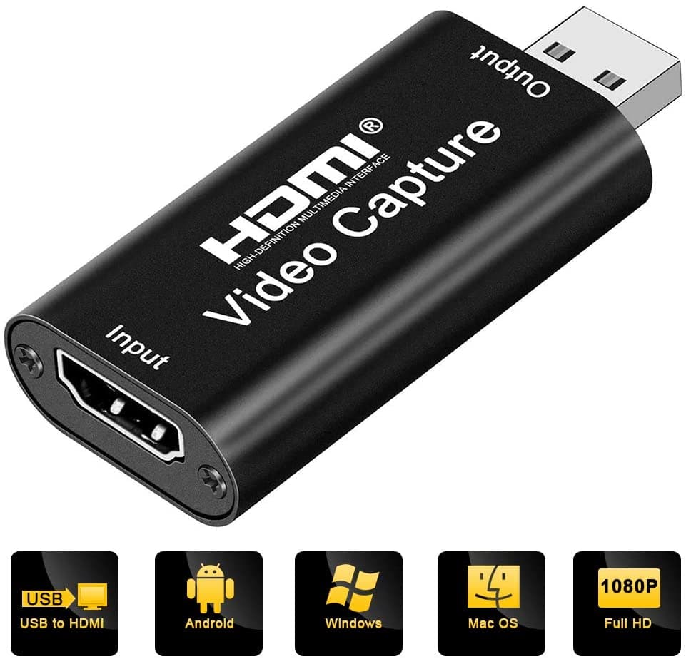 Placa De Captura USB HDMI Receptor Bluetooth ARGB Hub PC Botão Liga/Desliga 1080P 60Hz 4K Caixa De Transmissão Ao Vivo ​